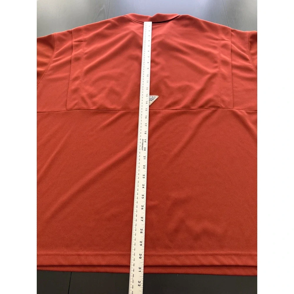 Columbia PFG Fishing Shirt Mens 4X Burnt Orange Vented Outdoor Polo